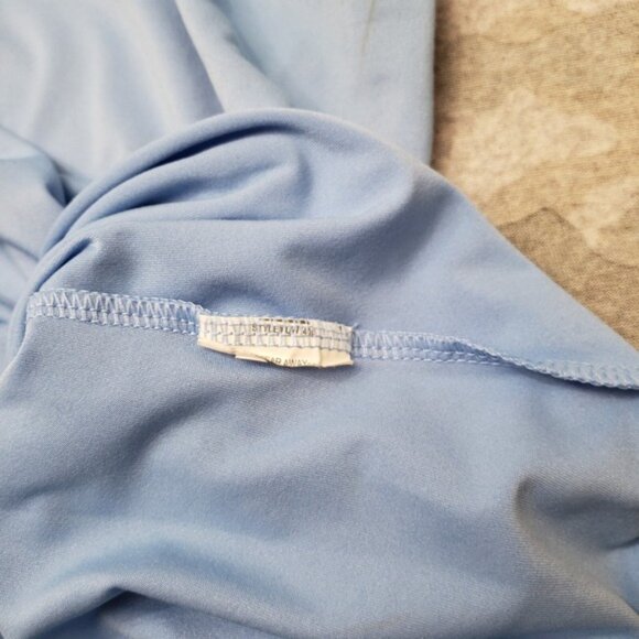 Under Armour Golf Polo Top Womens Large Blue Heatgear Short Sleeve Branded - Picture 8 of 12